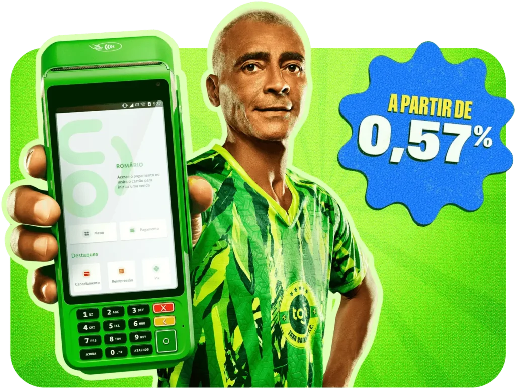 Maquininha Ton Mega | Menores taxas para CPF e CNPJ | Pix Grátis